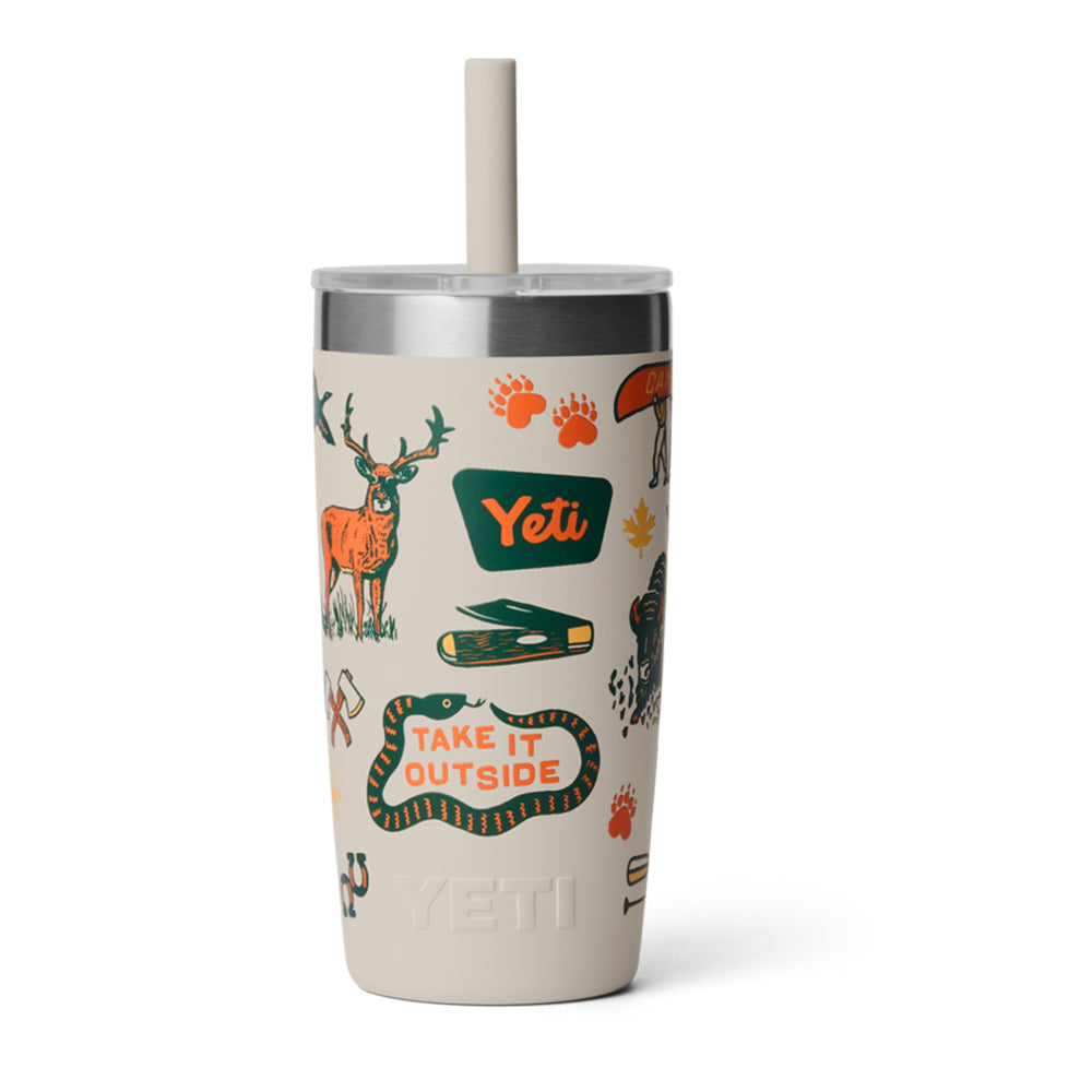 21071508888 TERMO RAMBLER JR 10oz STRAW LID CAPE SUMMER CAMP MARCA YETI