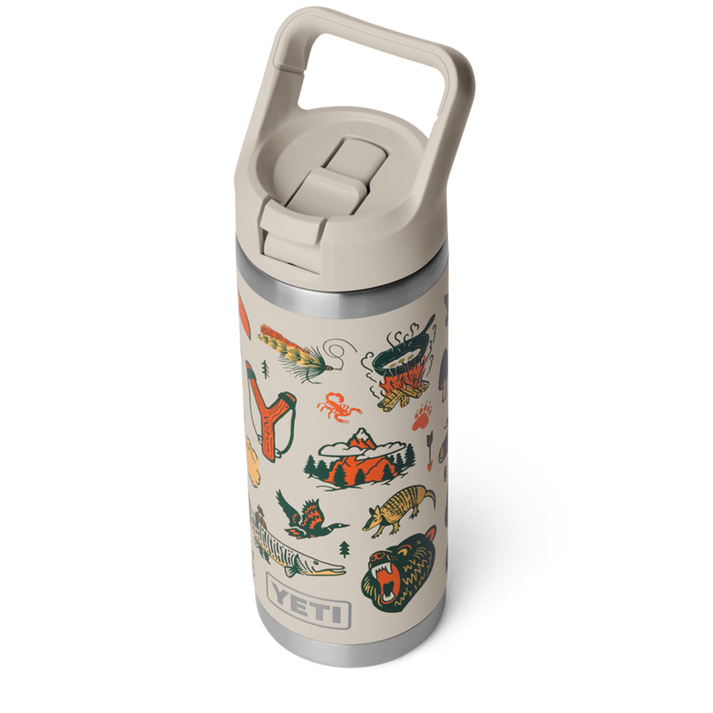 21071508902 TERMO RAMBLER 18oz BOTTLE STRAW CAP COLOR MATCHED CAPE SUMMER CAMP MARCA YETI