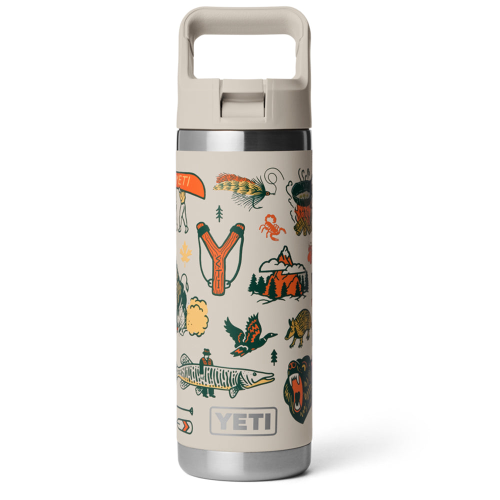 21071508902 TERMO RAMBLER 18oz BOTTLE STRAW CAP COLOR MATCHED CAPE SUMMER CAMP MARCA YETI