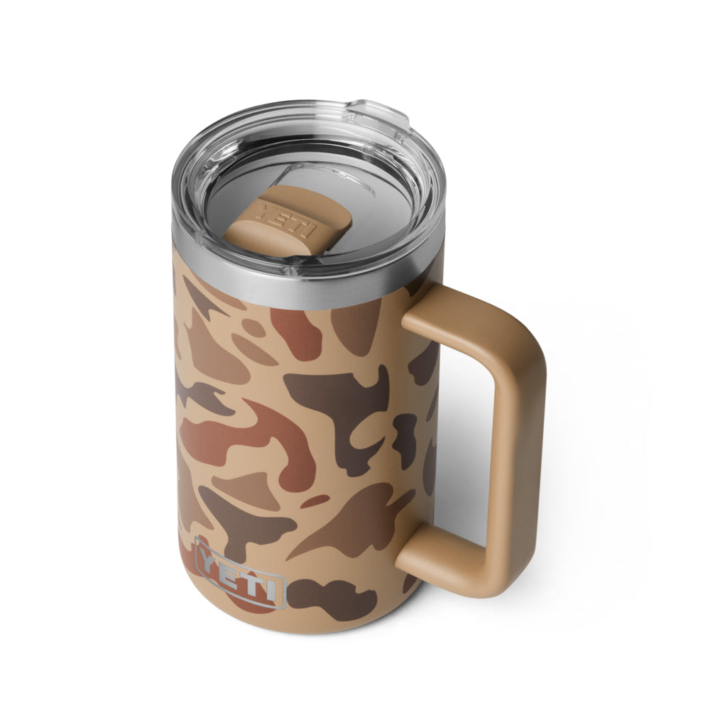 21071508997 TAZA RAMBLER 24oz MUG 2.0 CON CERAMICA TAPA MAGNETICA WETLANDS CAMO MARCA YETI