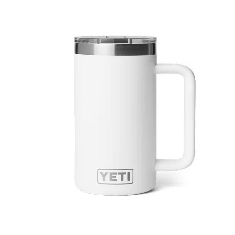 21071508999 TAZA RAMBLER 24oz MUG 2.0 CON CERAMICA TAPA MAGNETICA BLANCO MARCA YETI