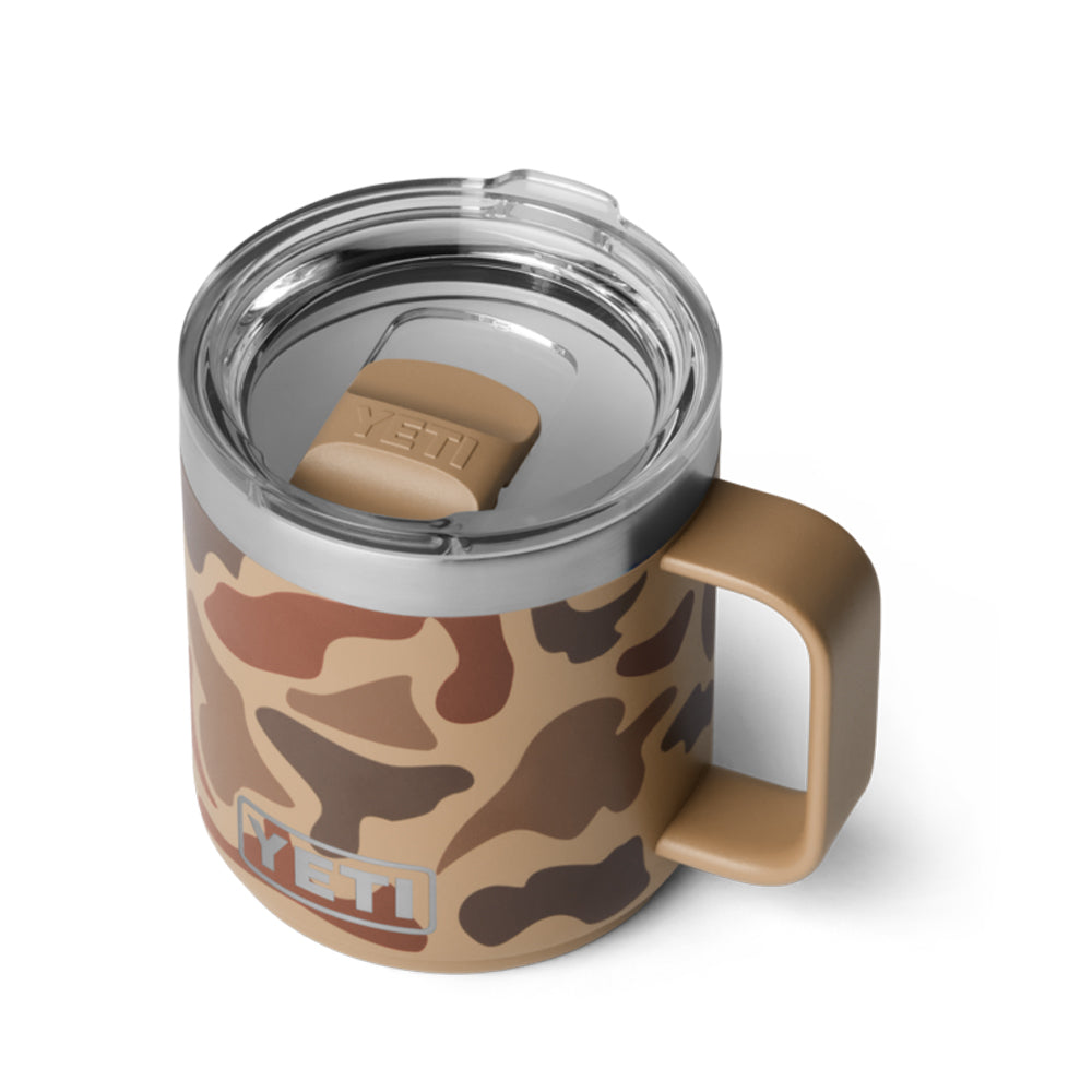 21071509093 TAZA RAMBLER 10oz STK MUG CON CERAMICA TAPA MAGNETICA WETLANDS CAMO MARCA YETI
