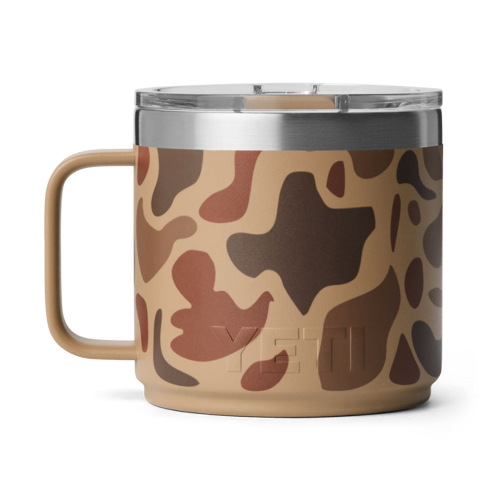 21071509094 TAZA RAMBLER 14oz MUG 2.0 CON CERAMICA TAPA MAGNETICA WETLANDS CAMO MARCA YETI