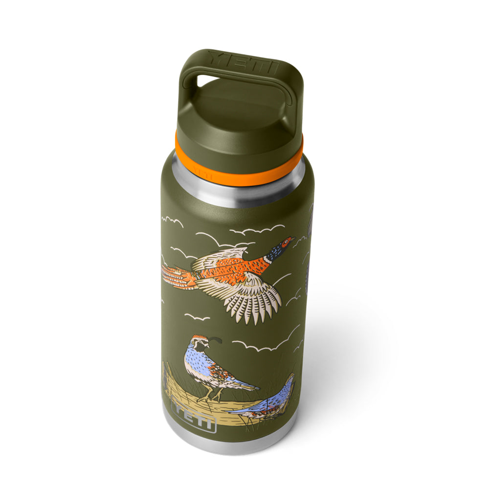 21071509737 TERMO RAMBLER 36oz CHUG CAP UPLAND BIRD OLIVE MARCA YETI