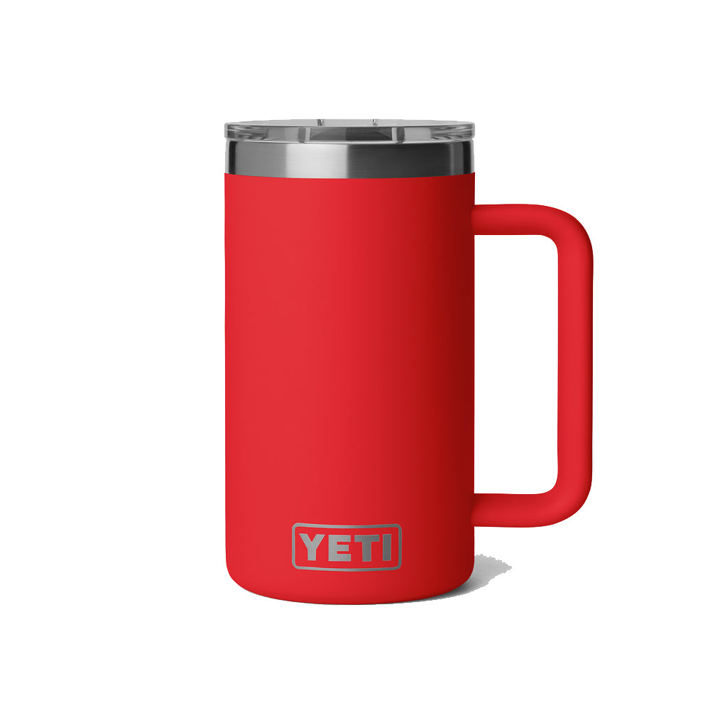21071510199 TAZA RAMBLER 24oz MUG 2.0 CON CERAMICA TAPA MAGNETICA RESCUE RED MARCA YETI