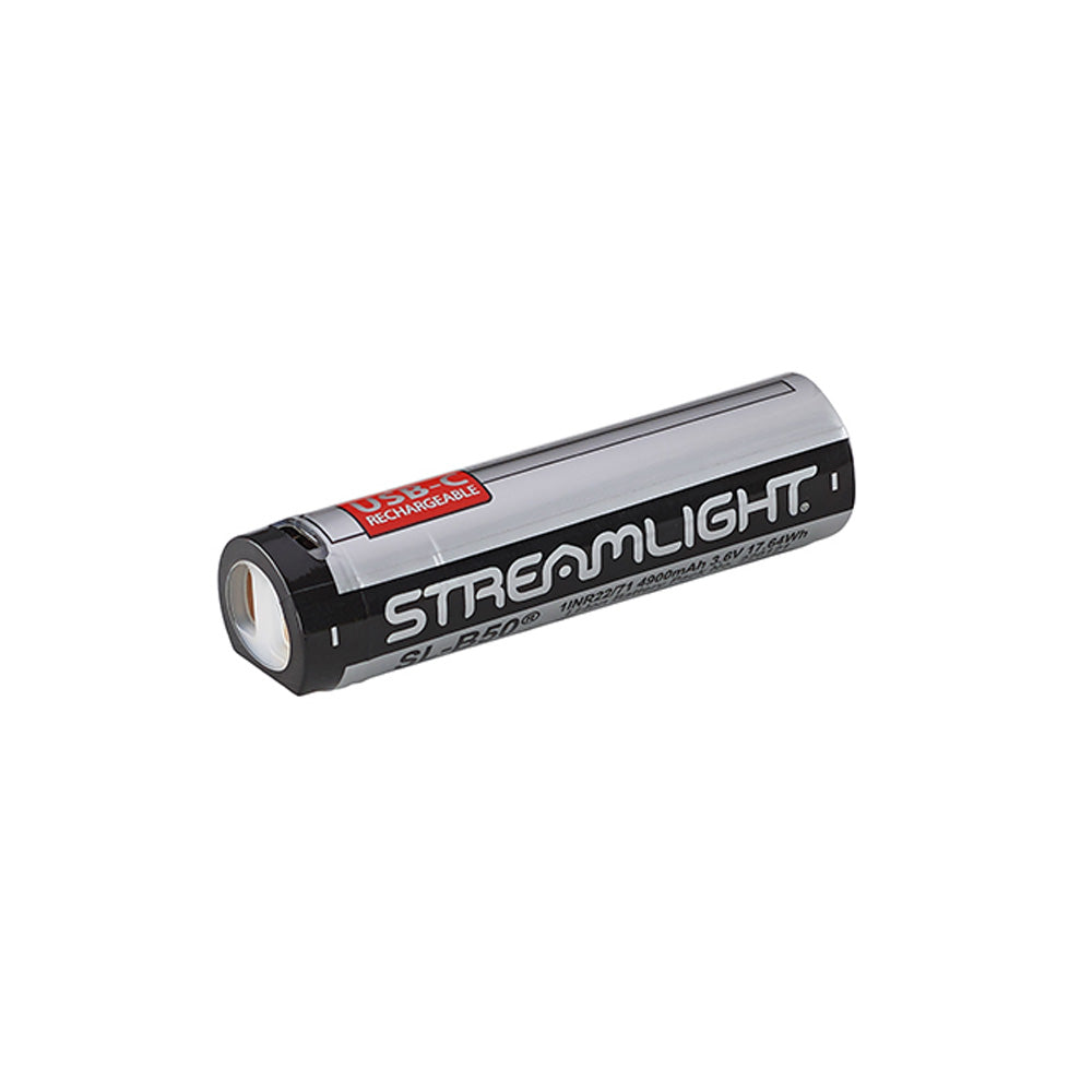 BATERIA STREAMLIGHT RECARGABLE SL-B50 USB PAQUETE CON 2 PZAS 22112