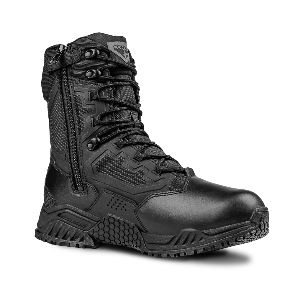 235010-002 BOTA TACTICA BRIGADE 8" CON CIERRE NEGRA MARCA CONDOR