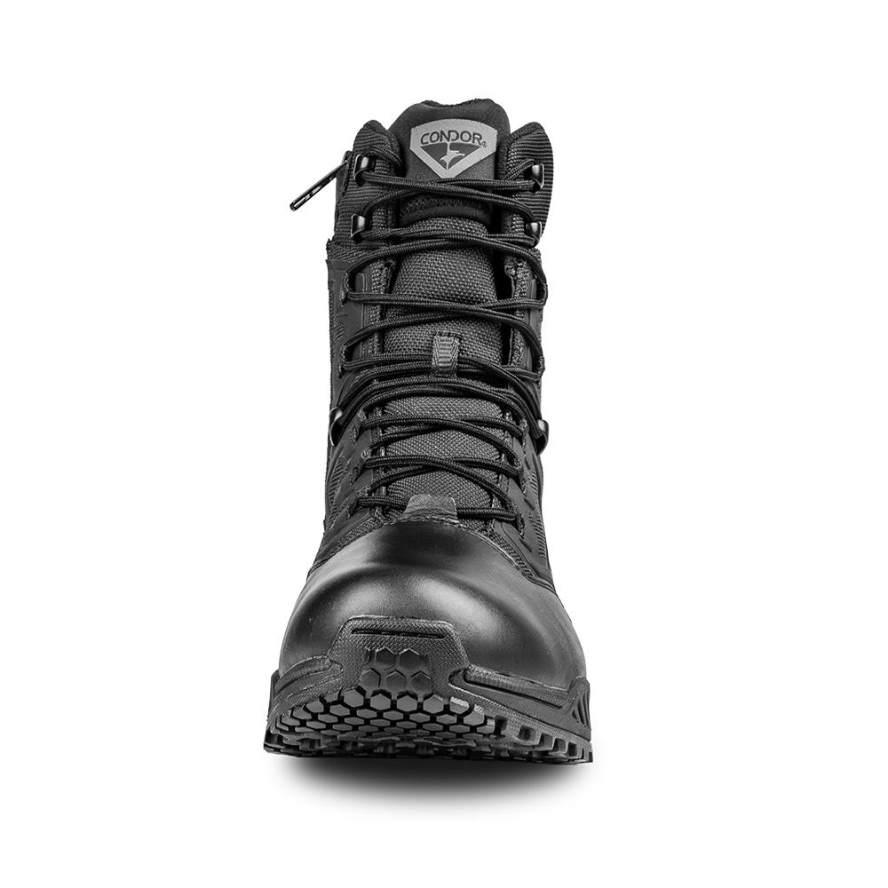 235010-002 BOTA TACTICA BRIGADE 8" CON CIERRE NEGRA MARCA CONDOR