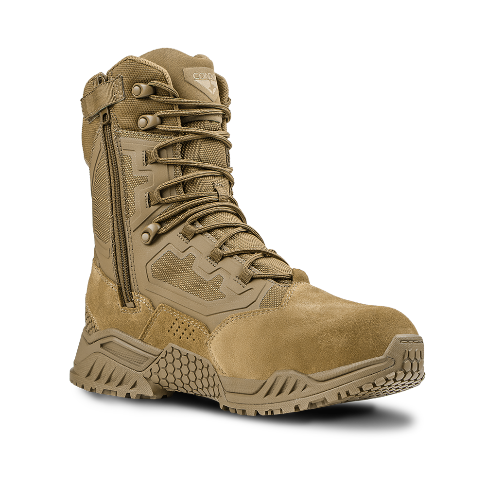 235010-498 BOTA TACTICA BRIGADE 8" CON CIERRE COYOTE MARCA CONDOR