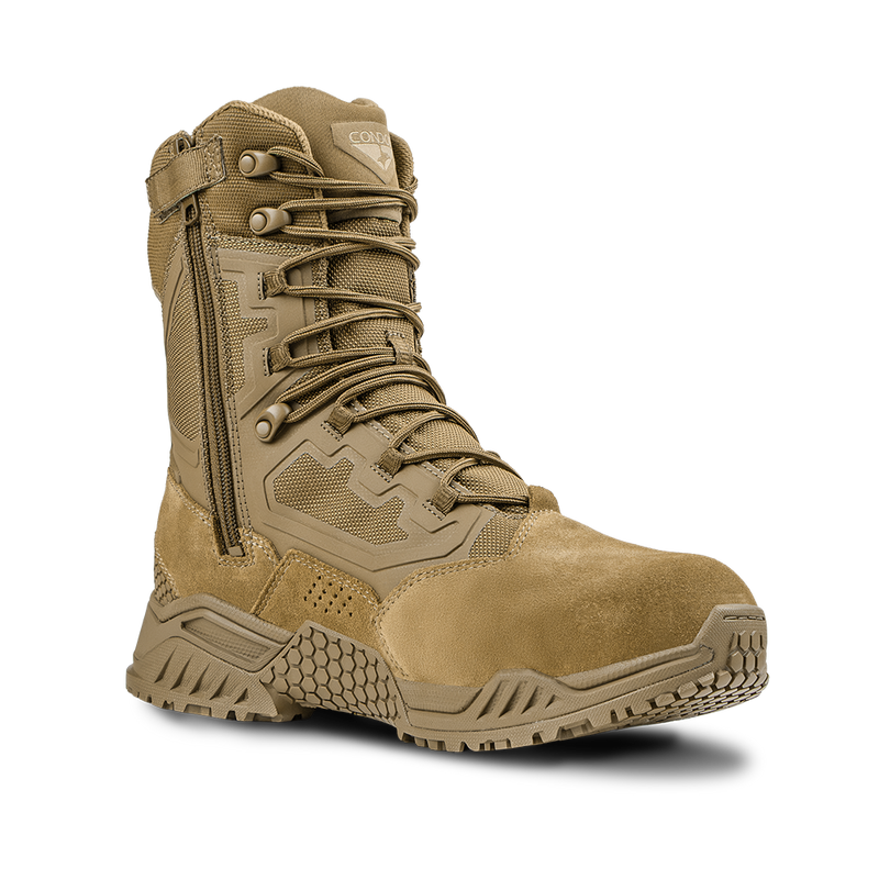 235010-498 BOTA TACTICA BRIGADE 8" CON CIERRE COYOTE MARCA CONDOR