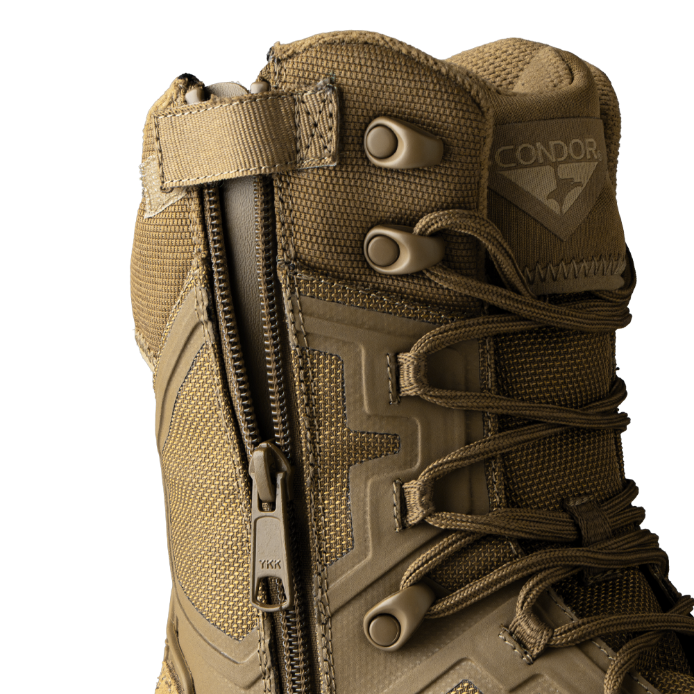 235010-498 BOTA TACTICA BRIGADE 8" CON CIERRE COYOTE MARCA CONDOR