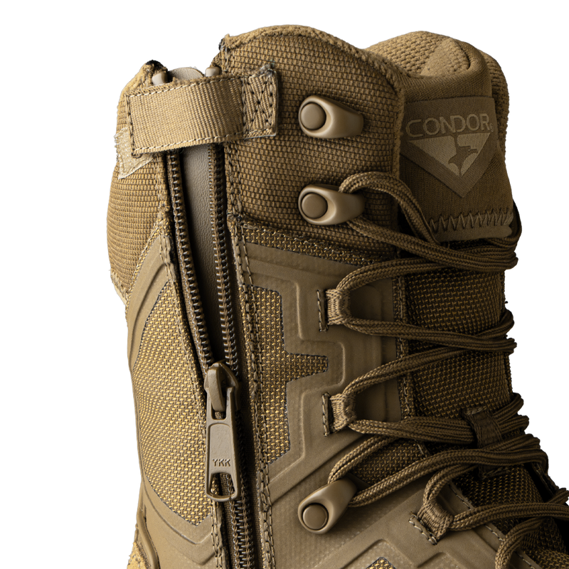 235010-498 BOTA TACTICA BRIGADE 8" CON CIERRE COYOTE MARCA CONDOR