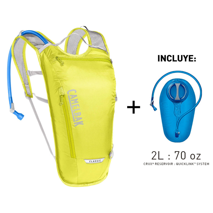 2404701000 MOCHILA CLASSIC LIGHT 2Lt SAFETY YELLOW/PLATEADO MARCA CAMELBAK