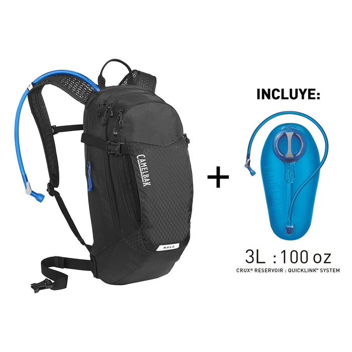 2654001000 MOCHILA M.U.L.E 100oz NEGRO MARCA CAMELBAK