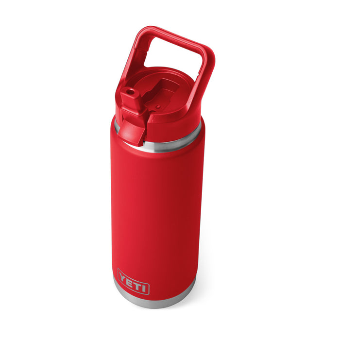 21071503996 TERMO RAMBLER 26oz STRAW BOTTLE COLOR MATCHED RESCUE RED MARCA YETI