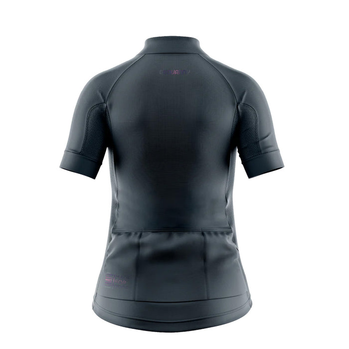 JVUGO-U-XCH-C20 JERSEY VELO CORE UNISEX GRIS OXFORD MARCA GEOVANNY T. XCH