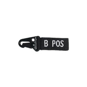 LLAVERO CONDOR TIPO DE SANGRE B+ NEGRO 239B+002