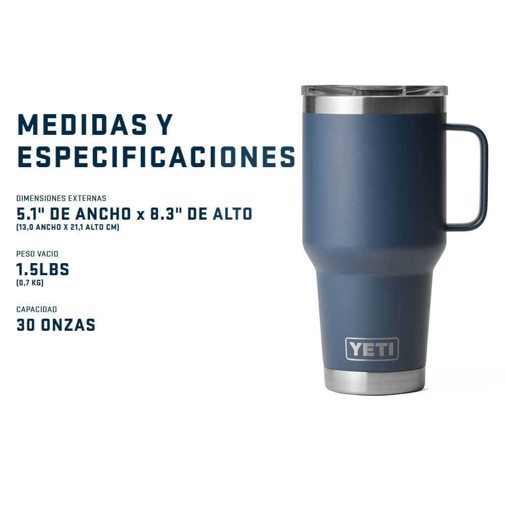 TAZA YETI 30oz TRAVEL MUG CON TAPA STRONGHOLD RESCUE RED 21071503880