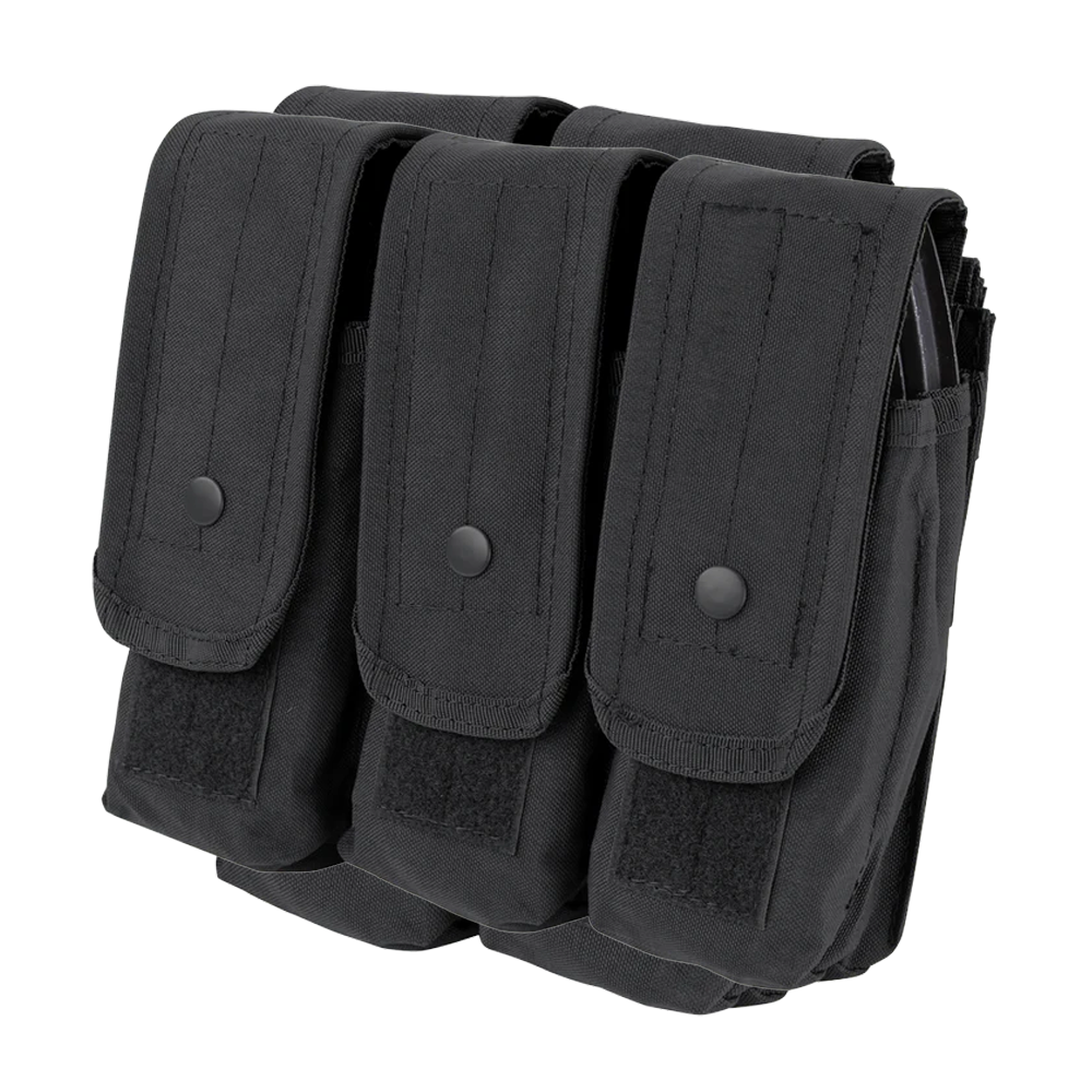PORTA CARGADOR CONDOR TRIPLE AK/AR NEGRO MA33-002