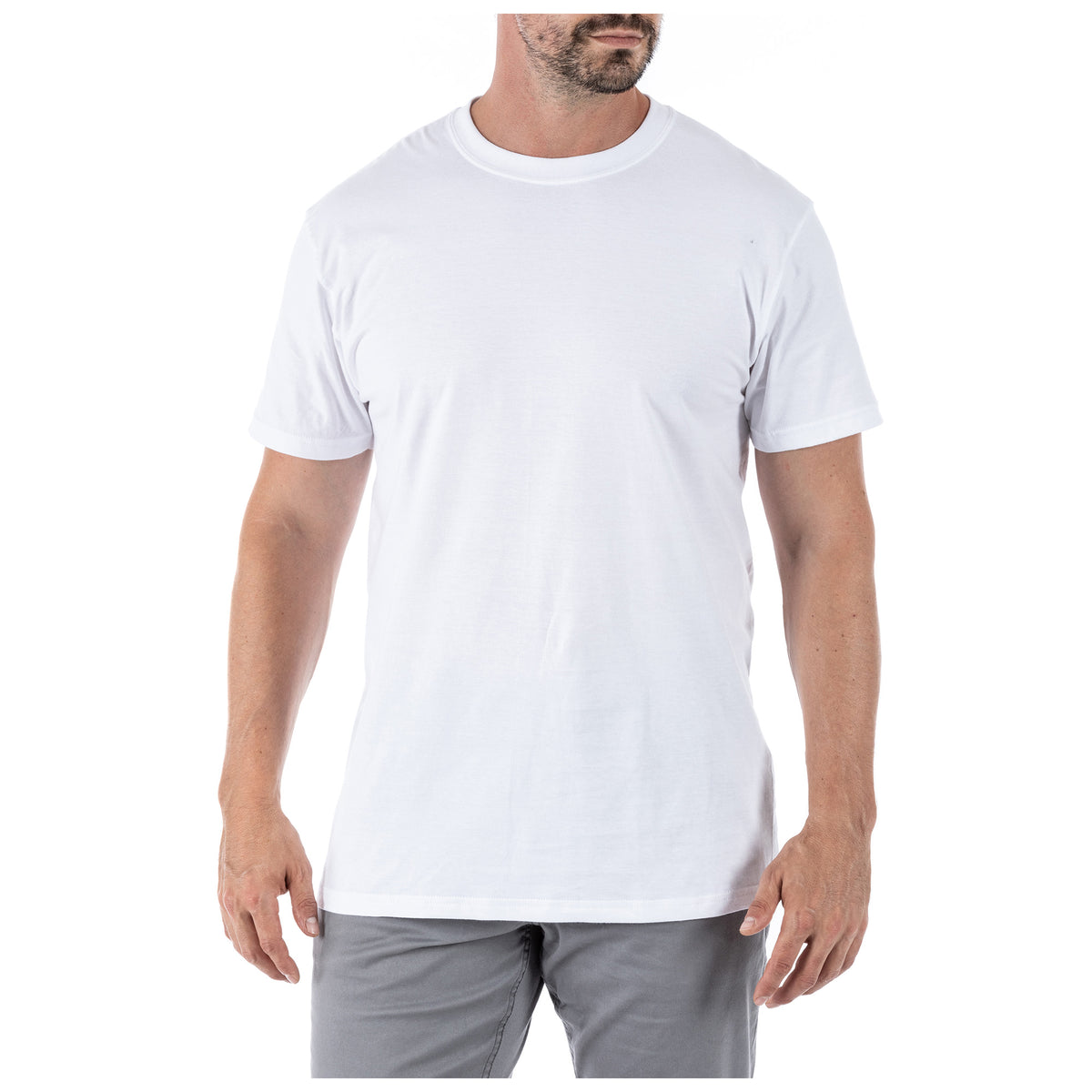 PLAYERA 5.11 TACTICAL 100% ALGODÓN BLANCA PAQUETE CON 3 PIEZAS