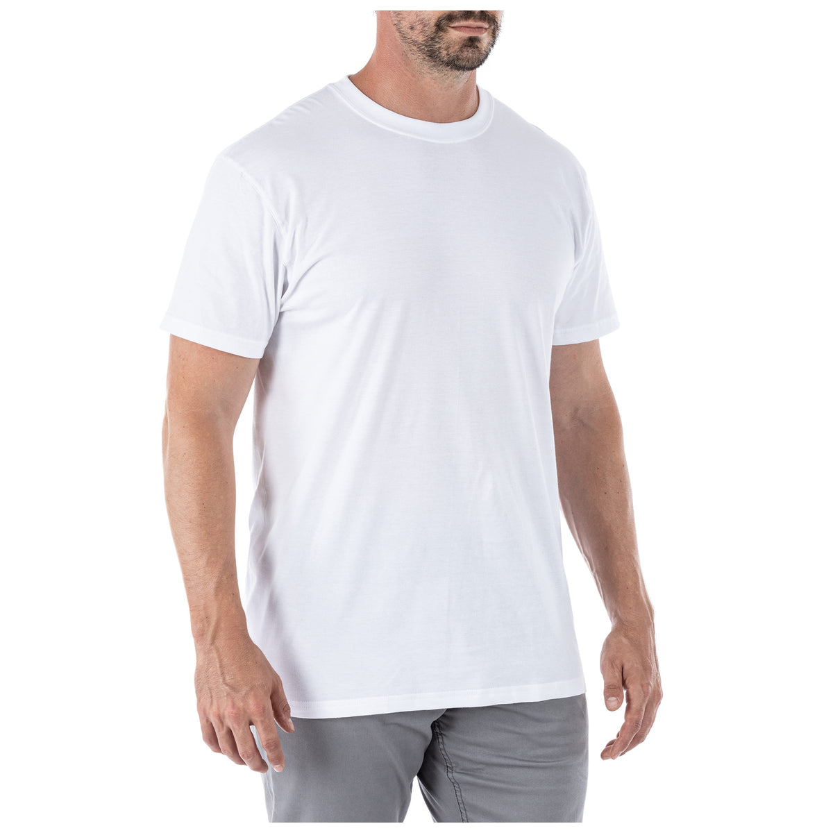 PLAYERA 5.11 TACTICAL 100% ALGODÓN BLANCA PAQUETE CON 3 PIEZAS