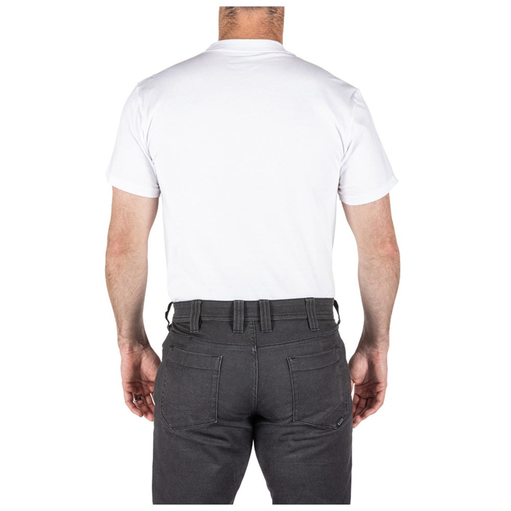 40016-010 PLAYERA 100% ALGODÓN BLANCA MARCA 5.11 TACTICAL PAQUETE CON 3 PIEZAS