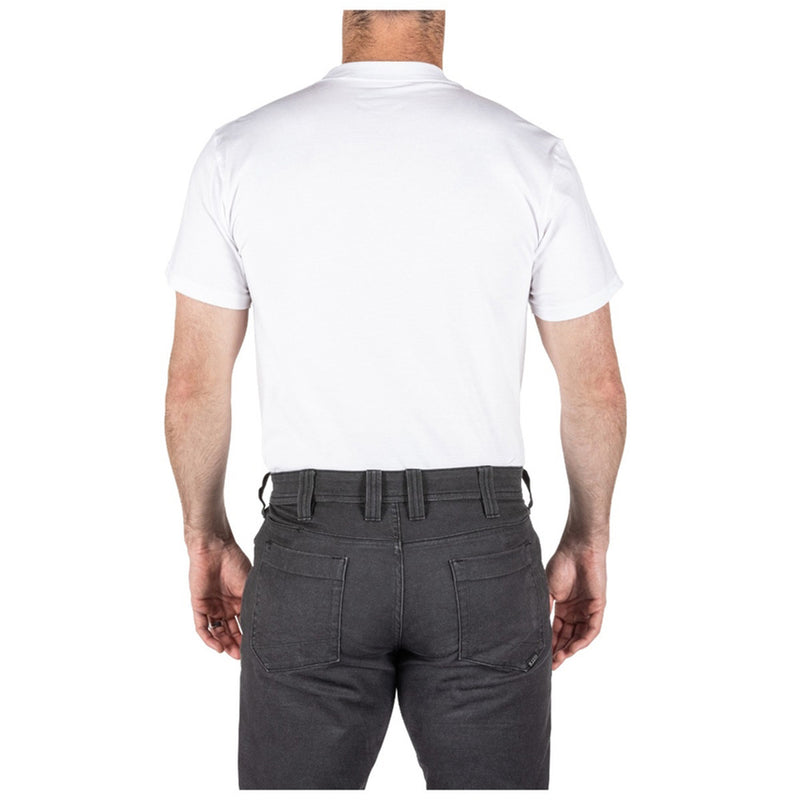 40016-010 PLAYERA 100% ALGODÓN BLANCA MARCA 5.11 TACTICAL PAQUETE CON 3 PIEZAS