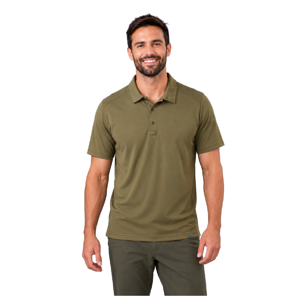 41298-134 PLAYERA TIPO POLO MANGA CORTA PARAMOUNT CREST CANGURO MARCA 5.11 TACTICAL