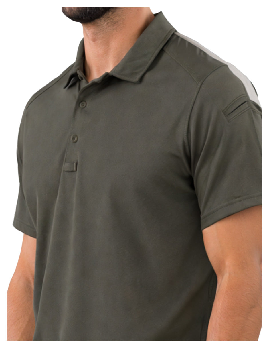 PLAYERA 5.11 TACTICAL TIPO POLO MANGA CORTA PARAMOUNT CREST RANGER GREEN