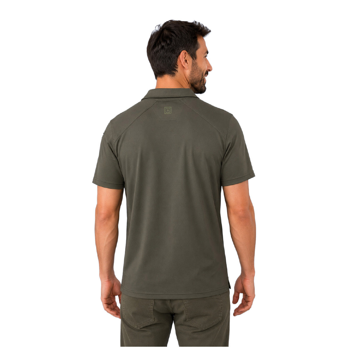 41298-186 PLAYERA TIPO POLO MANGA CORTA PARAMOUNT CREST RANGER GREEN MARCA 5.11 TACTICAL