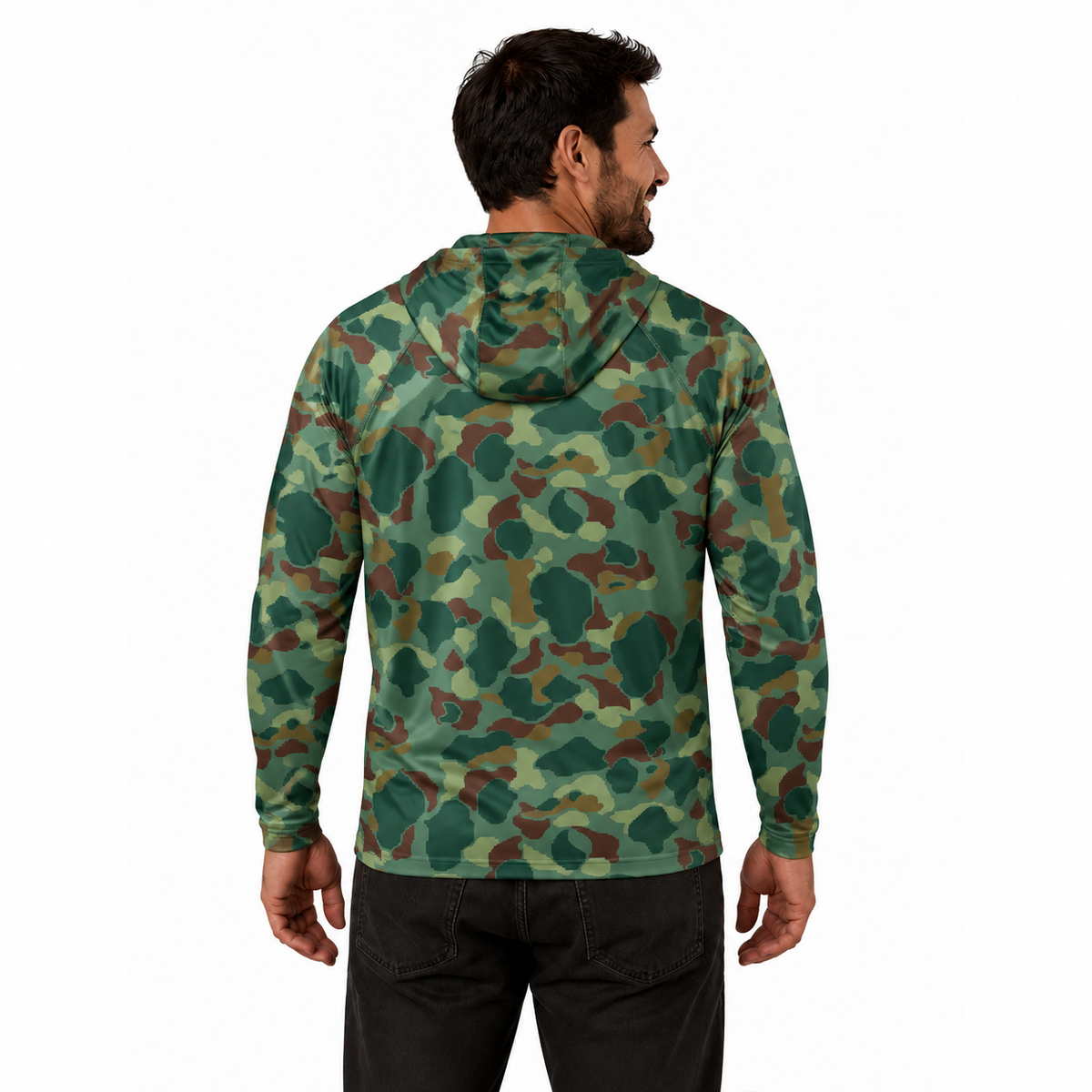 42199-1509 PLAYERA SULLI UV HOOD MANGA LARGA JUNGLE DUCK CAMO MARCA 5.11 TACTICAL
