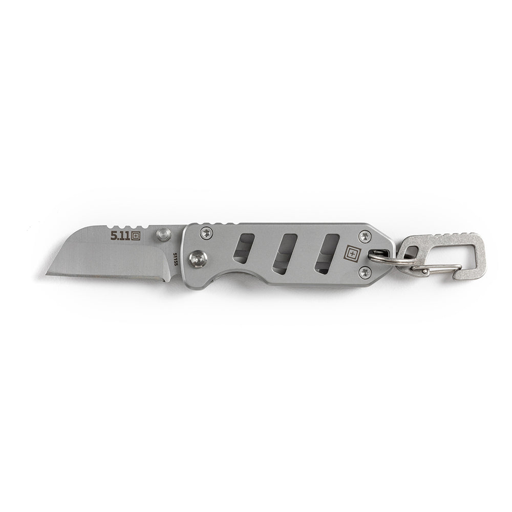 LLAVERO CON NAVAJA 5.11 TACTICAL BASE 1SF TUMBLED STEEL 51155-988