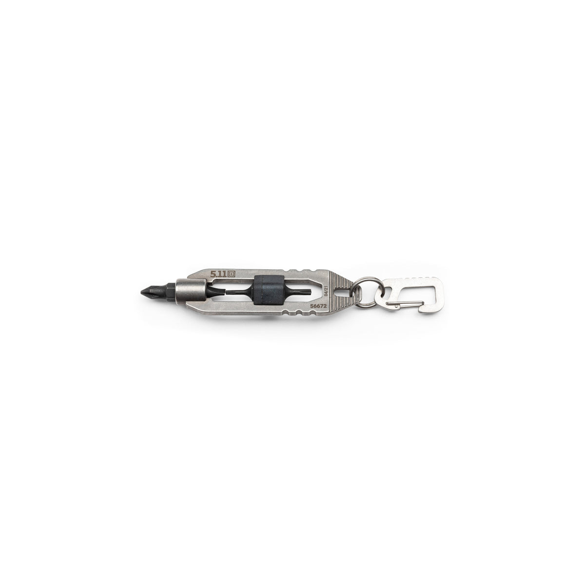 LLAVERO CON DESARMADOR 5.11 TACTICAL EDT HEX TUMBLED STEEL 56672-988