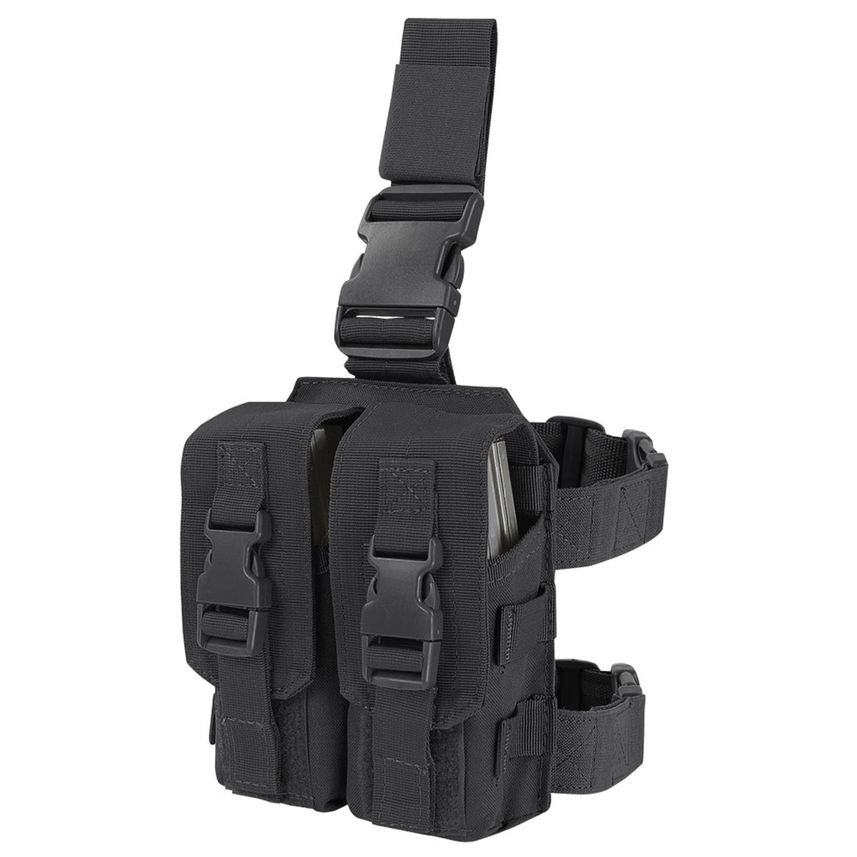 PORTA CARGADOR CONDOR DROP LEG M4 NEGRO MA65-002