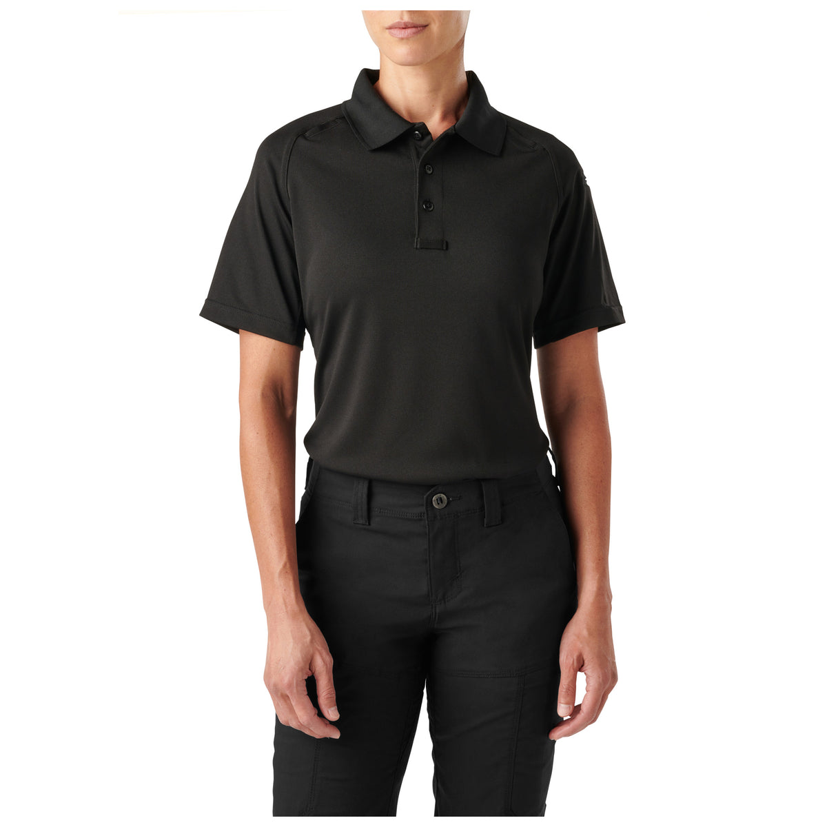 PLAYERA 5.11 TACTICAL POLO PERFORMANCE M/C NEGRA PARA DAMA