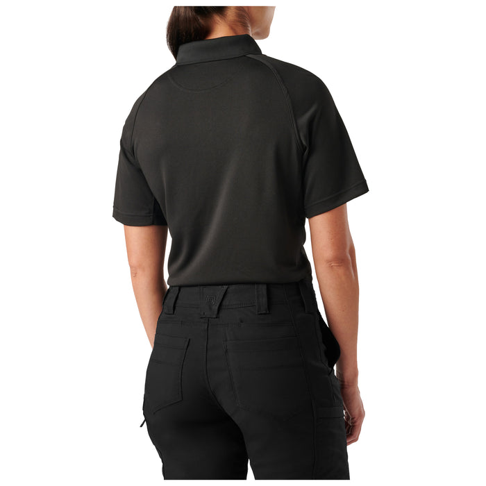 61165-019 PLAYERA POLO PERFORMANCE M/C NEGRA PARA DAMA MARCA 5.11 TACTICAL