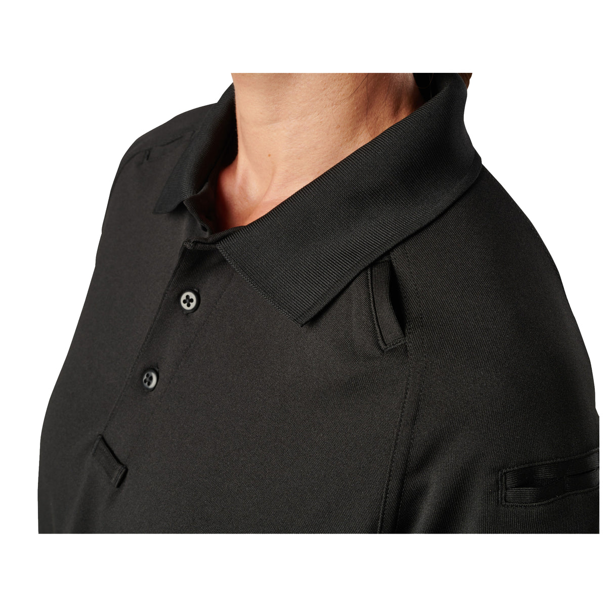 PLAYERA 5.11 TACTICAL POLO PERFORMANCE M/C NEGRA PARA DAMA