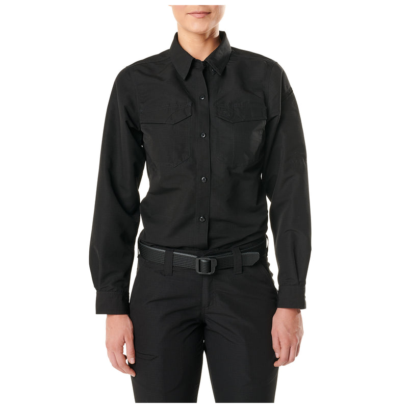 62388-019 CAMISA FAST TAC M/L PARA DAMA NEGRA MARCA 5.11 TACTICAL