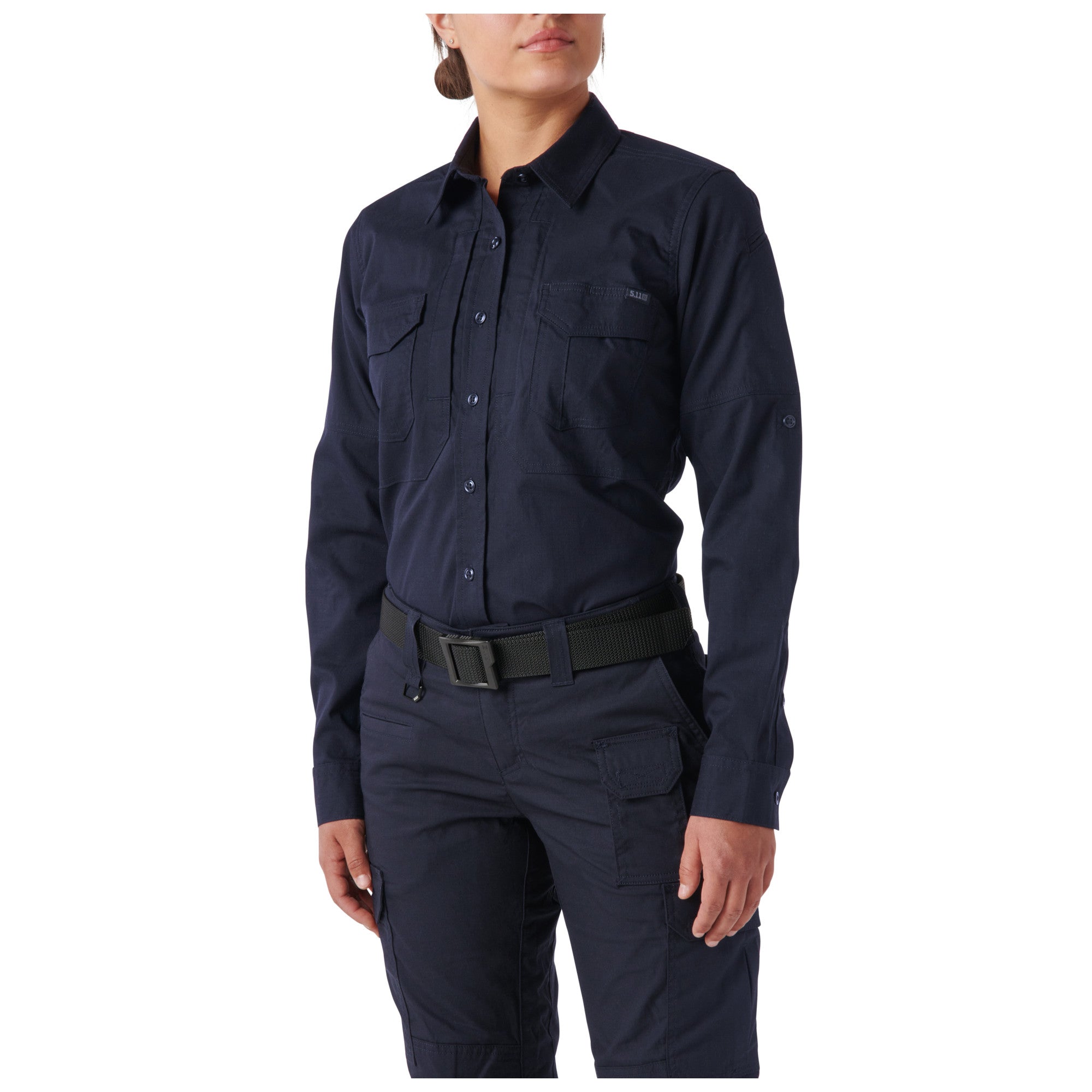 62420-724 CAMISA WM ABR PRO MANGA LARGA PARA DAMA MARINO MARCA 5.11 TACTICAL