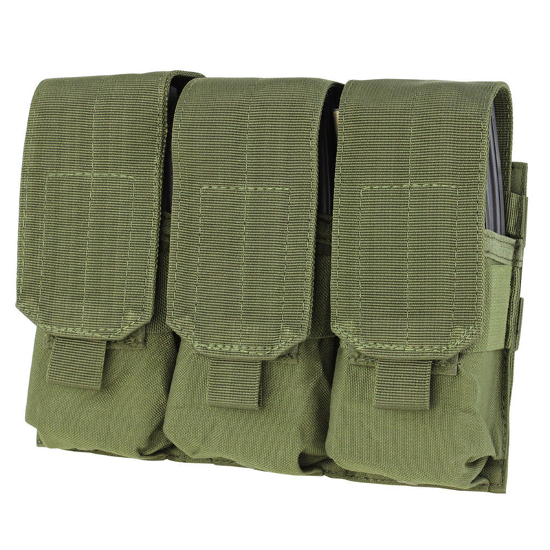 MA58-001 PORTA CARGADOR TRIPLE M4 VERDE MARCA CONDOR