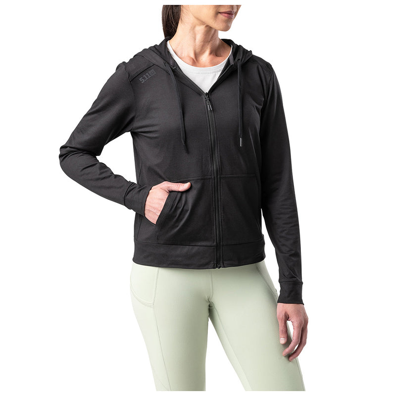 66022-019 CHAMARRA PT-R WM EMILY CON CIERRE COMPLETO NEGRO MARCA 5.11 TACTICAL
