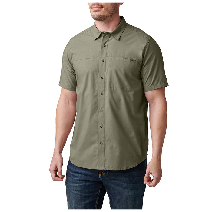 71203-831 CAMISA WYATT M/C SAGE GREEN MARCA 5.11 TACTICAL