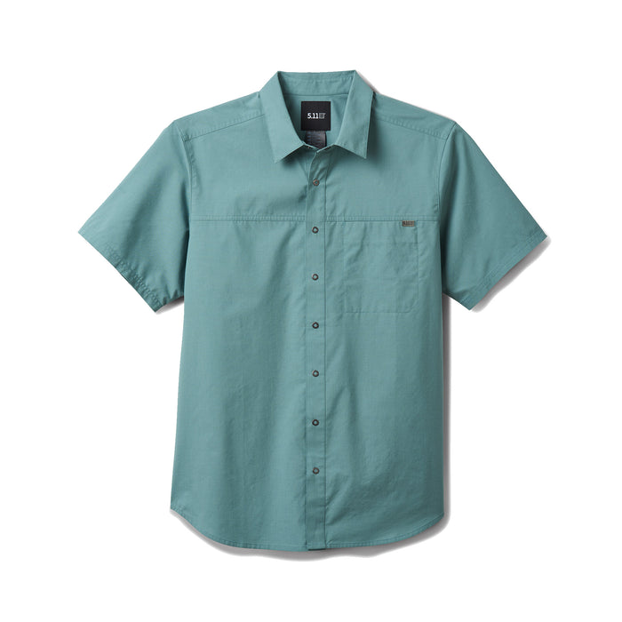 71203-1180 CAMISA WYATT M/C BLUE AGAVE MARCA 5.11 TACTICAL