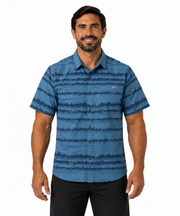 CAMISA 5.11 TACTICAL WYATT PRINT M/C FORTRESS BLUE MOAB STRIPE