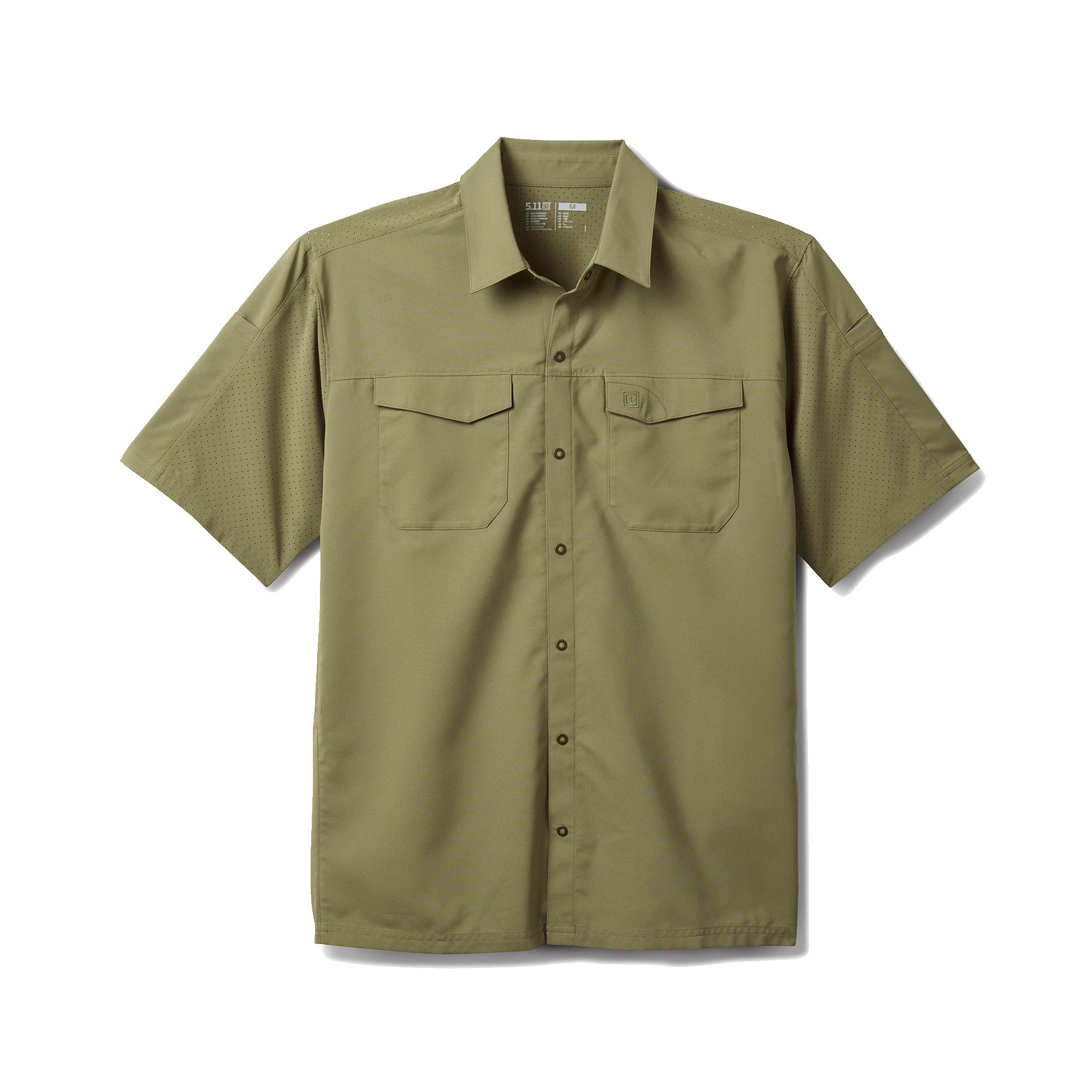 71340-1179 CAMISA FREEDOM FLEX MANGA CORTA COVERT GREEN MARCA 5.11 TACTICAL
