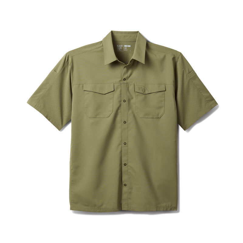71340-1179 CAMISA FREEDOM FLEX MANGA CORTA COVERT GREEN MARCA 5.11 TACTICAL