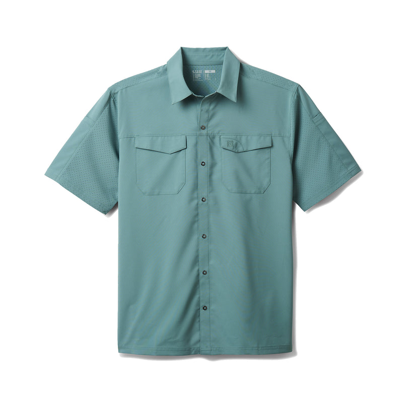 71340-1180 CAMISA FREEDOM FLEX MANGA CORTA BLUE AGAVE MARCA 5.11 TACTICAL
