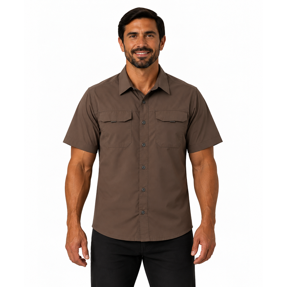 CAMISA 5.11 TACTICAL FREEDOM FLEX MANGA CORTA MAJOR BROWN