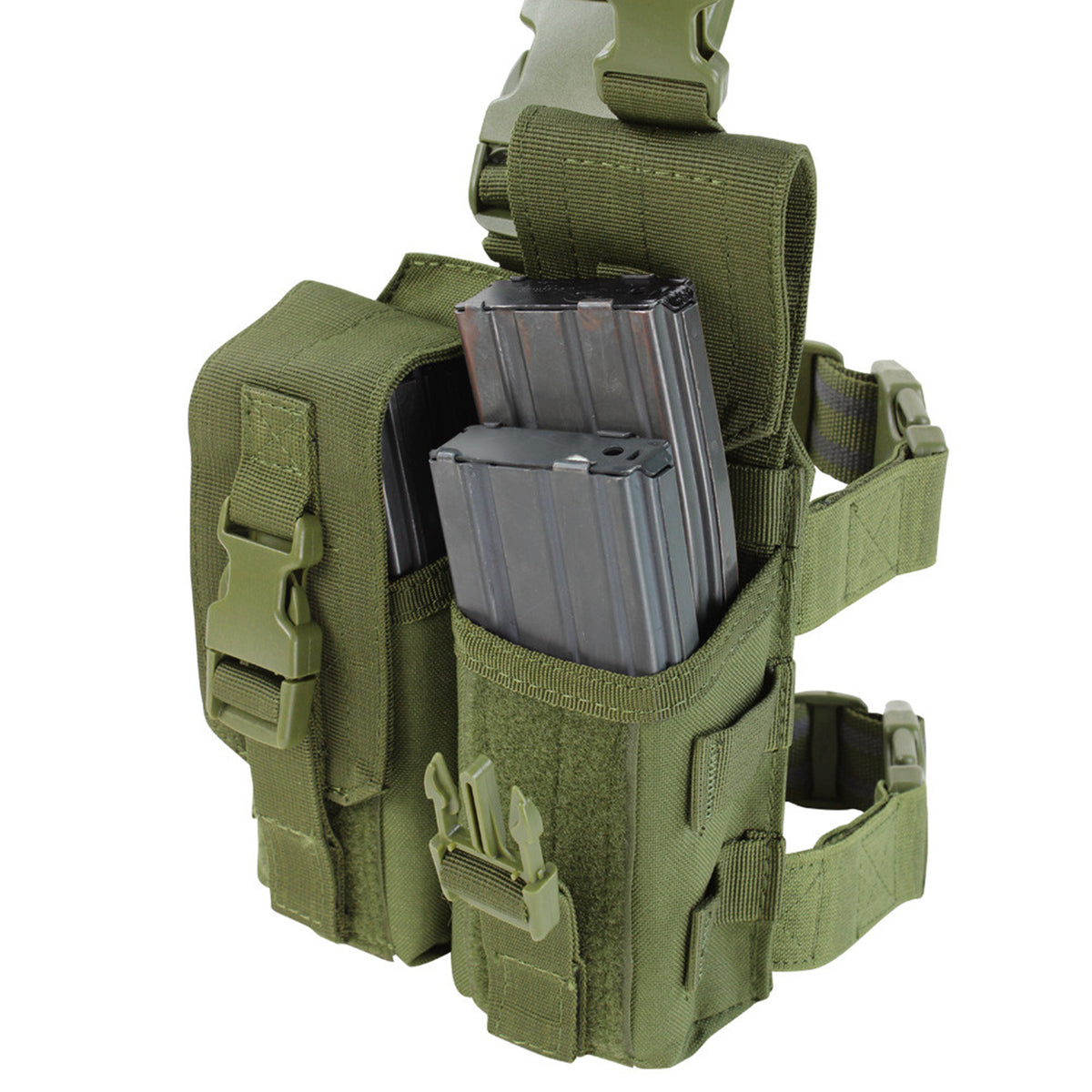 PORTA CARGADOR CONDOR DROP LEG M4 VERDE MA65-001