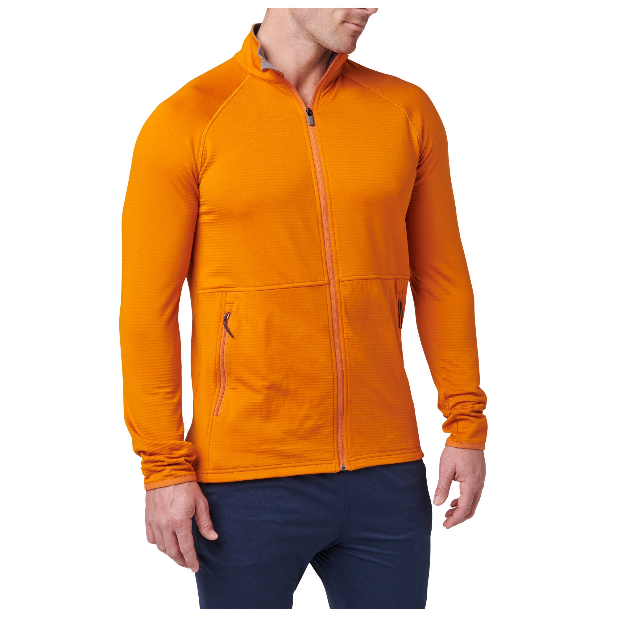 72244-1013 SUDADERA STRATOS FULL ZIP SUNSET ORANGE MARCA 5.11 TACTICAL